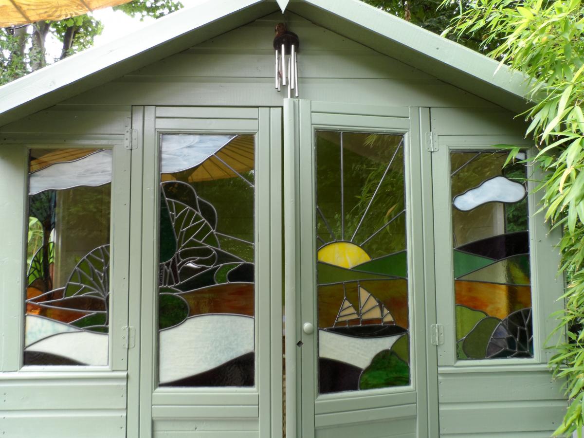 Stained Glass in a summer house